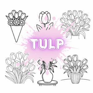 Coloriage Tulipe