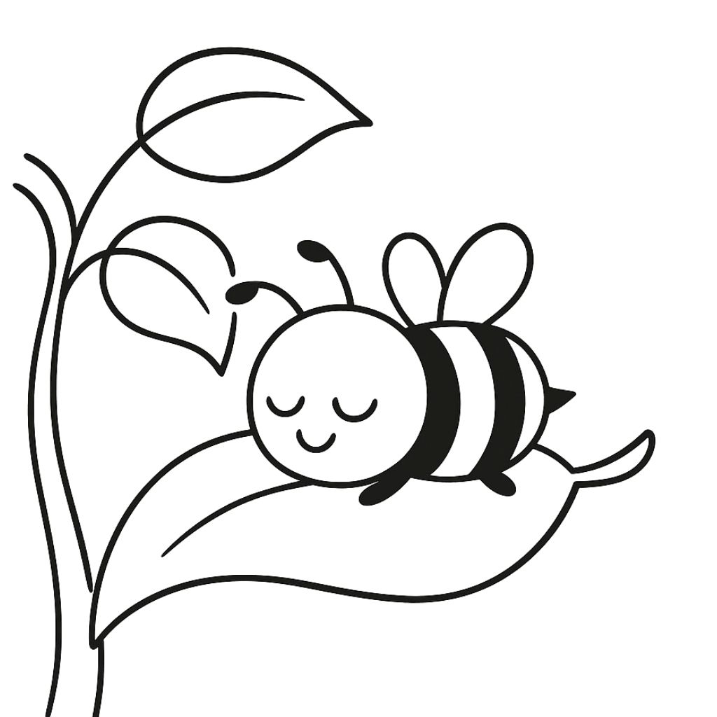 coloriage à imprimer abeille