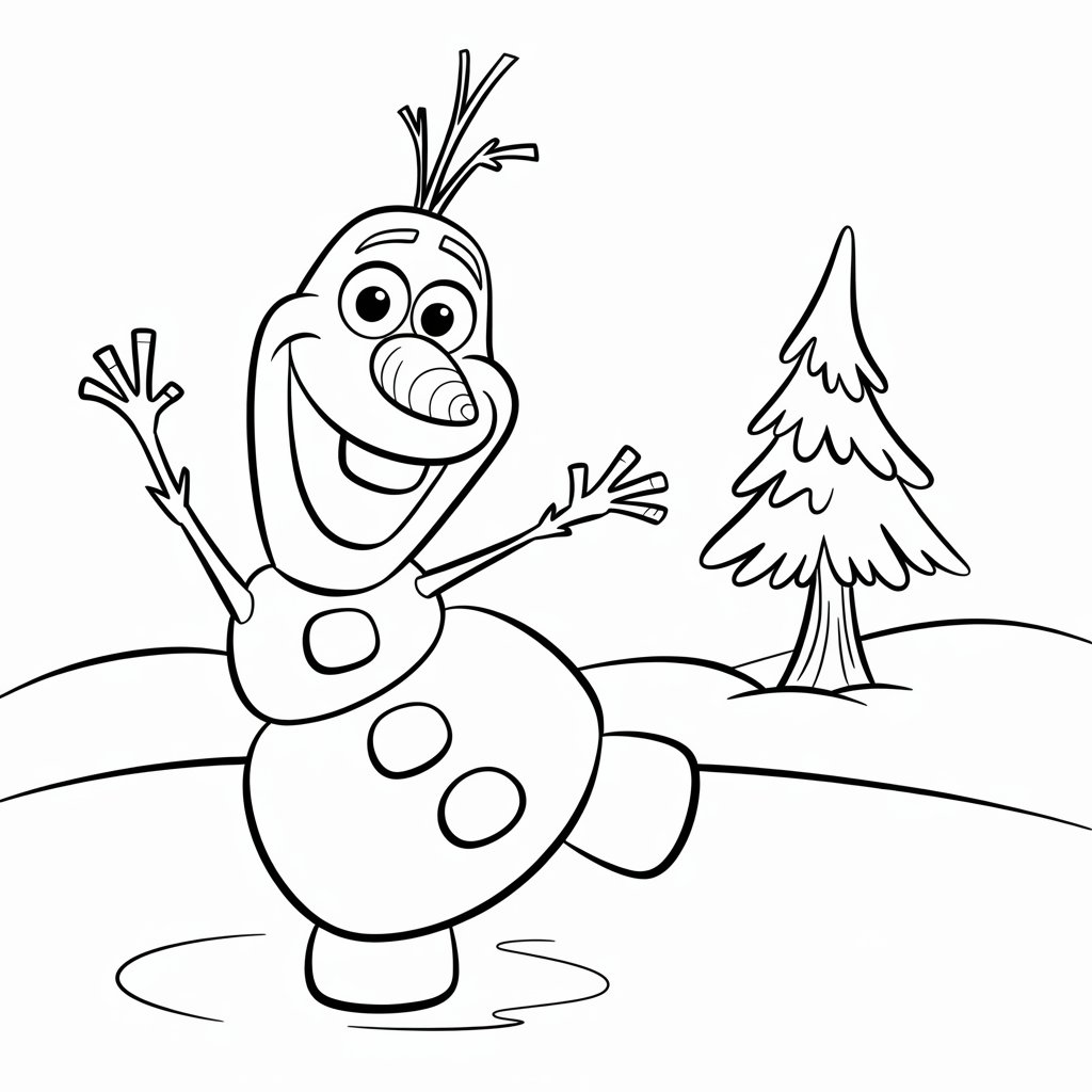 coloriages olaf