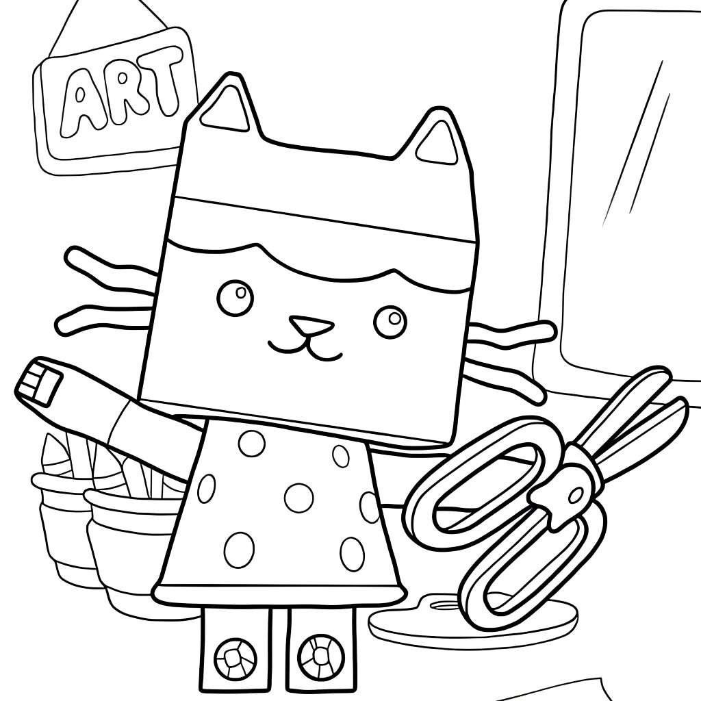 coloriage gabby dollhouse