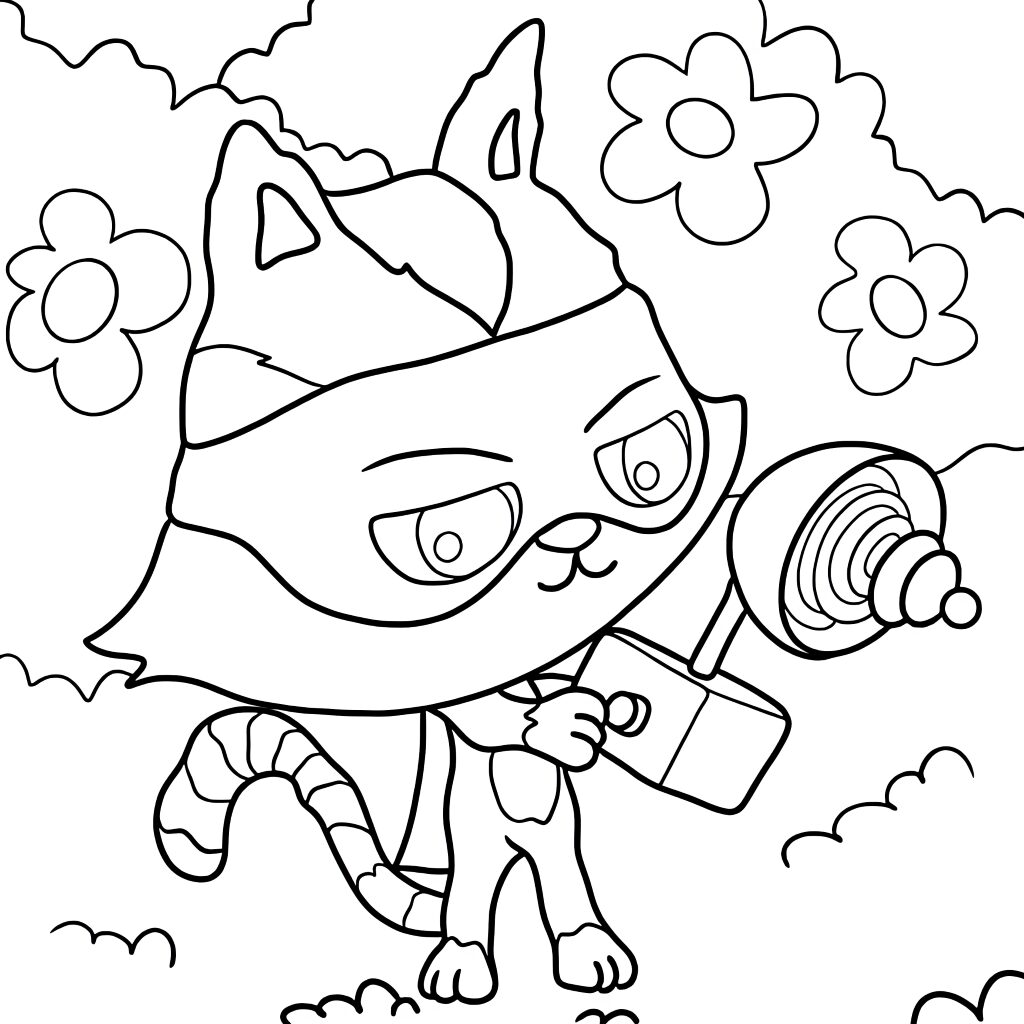 coloriage à imprimer gabby chat