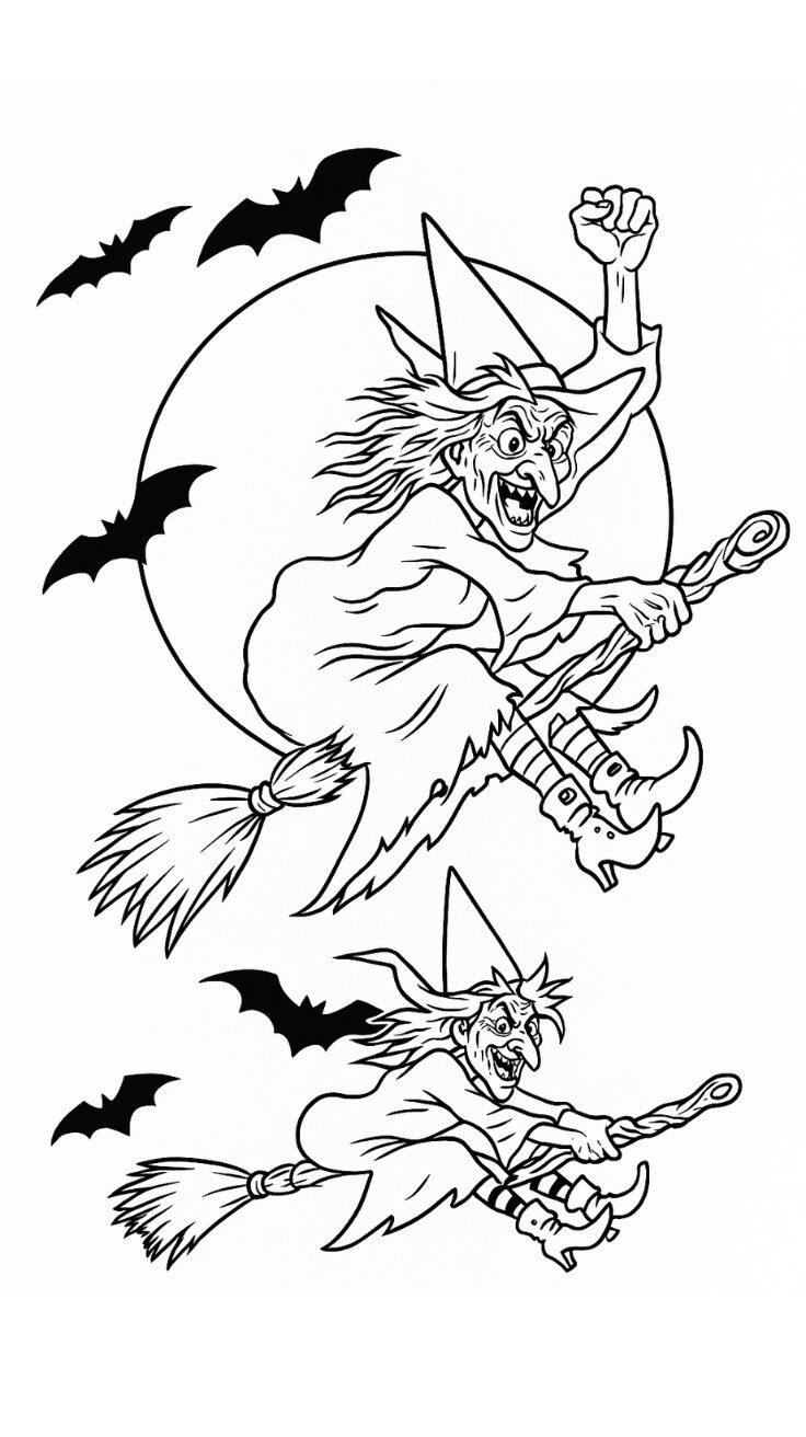 comment dessiner sorcière