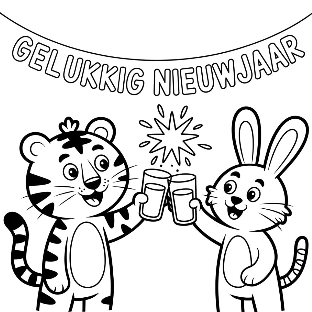 Coloriages de Nouvel an chinois à imprimer