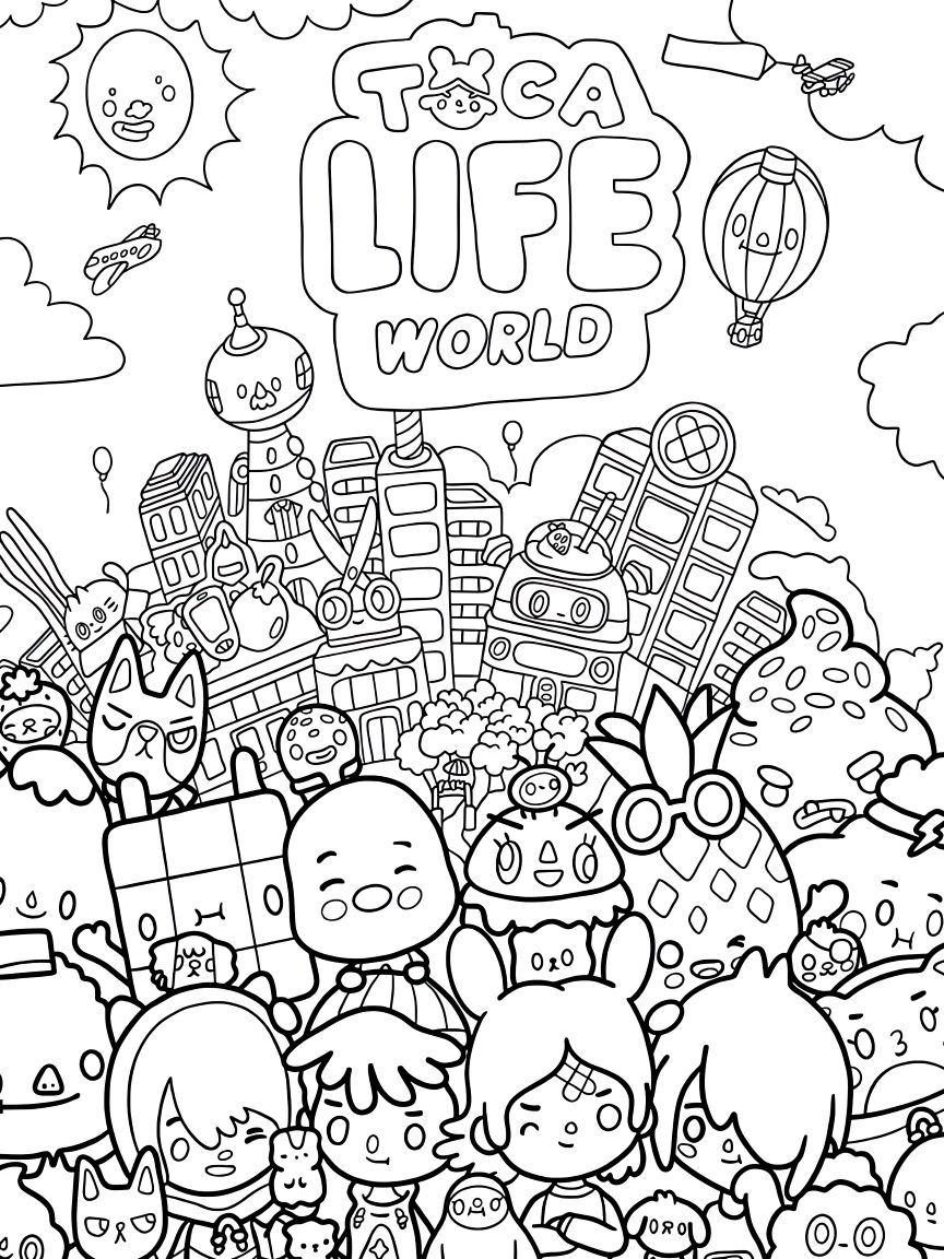 dessin de toca boca à imprimer