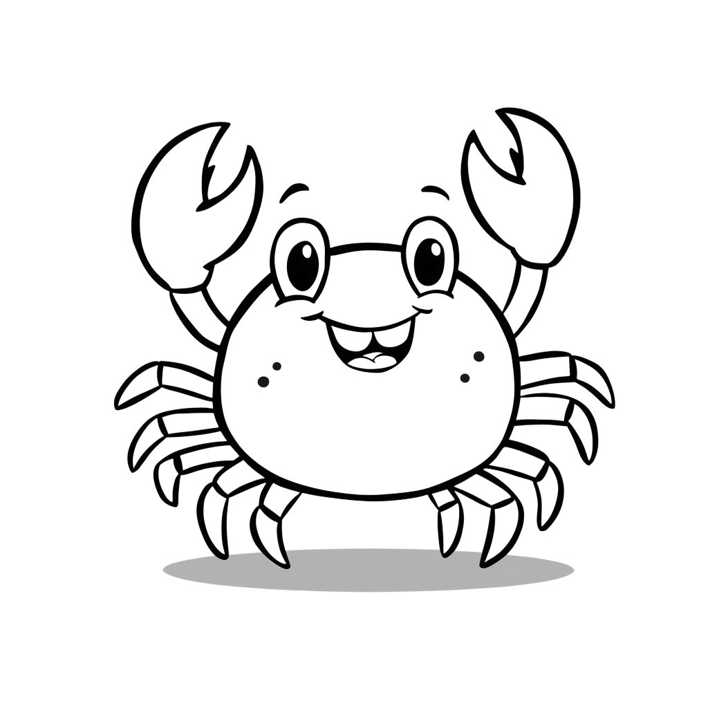 coloriage crabe