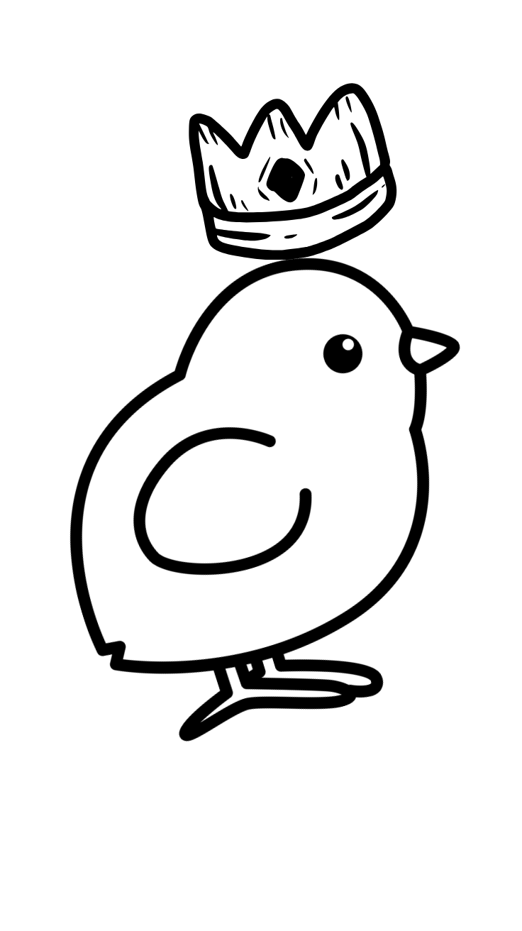 poussin de paques dessin