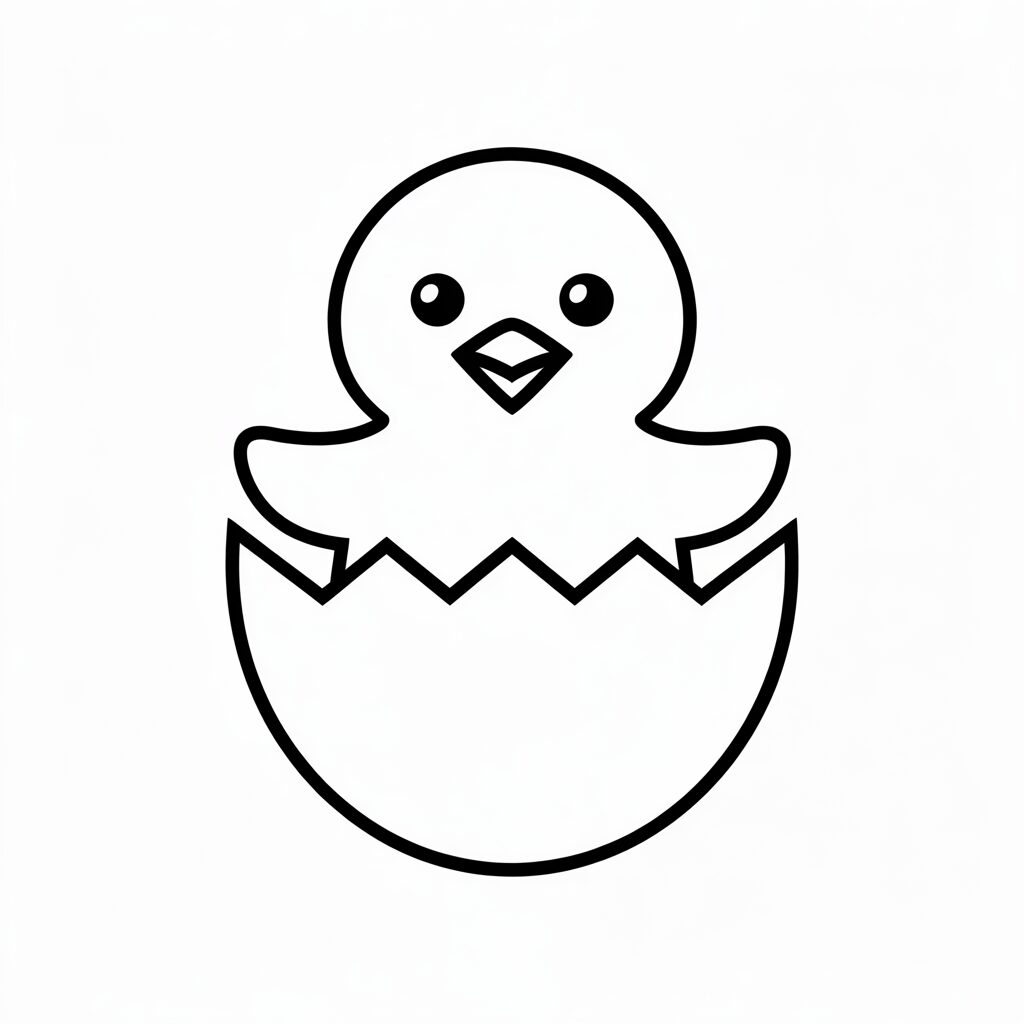 poussin coloriage
