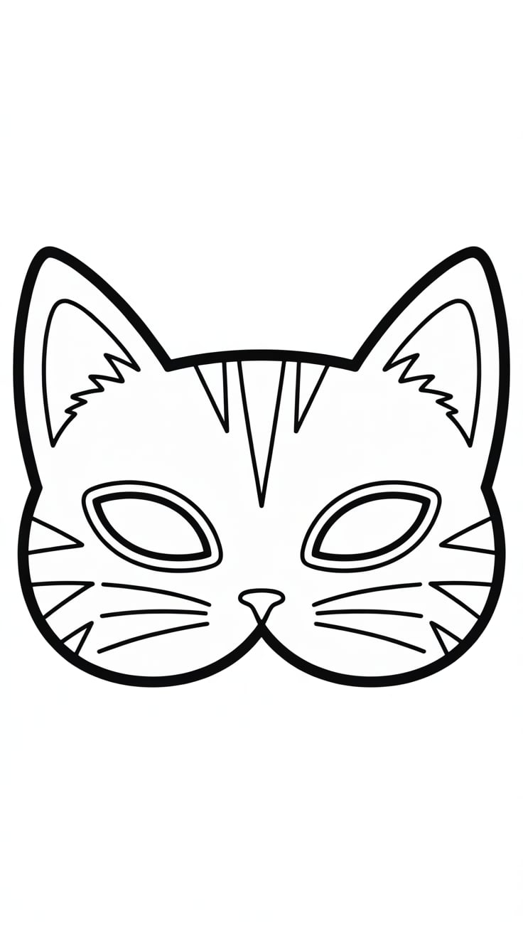 masque africain dessin