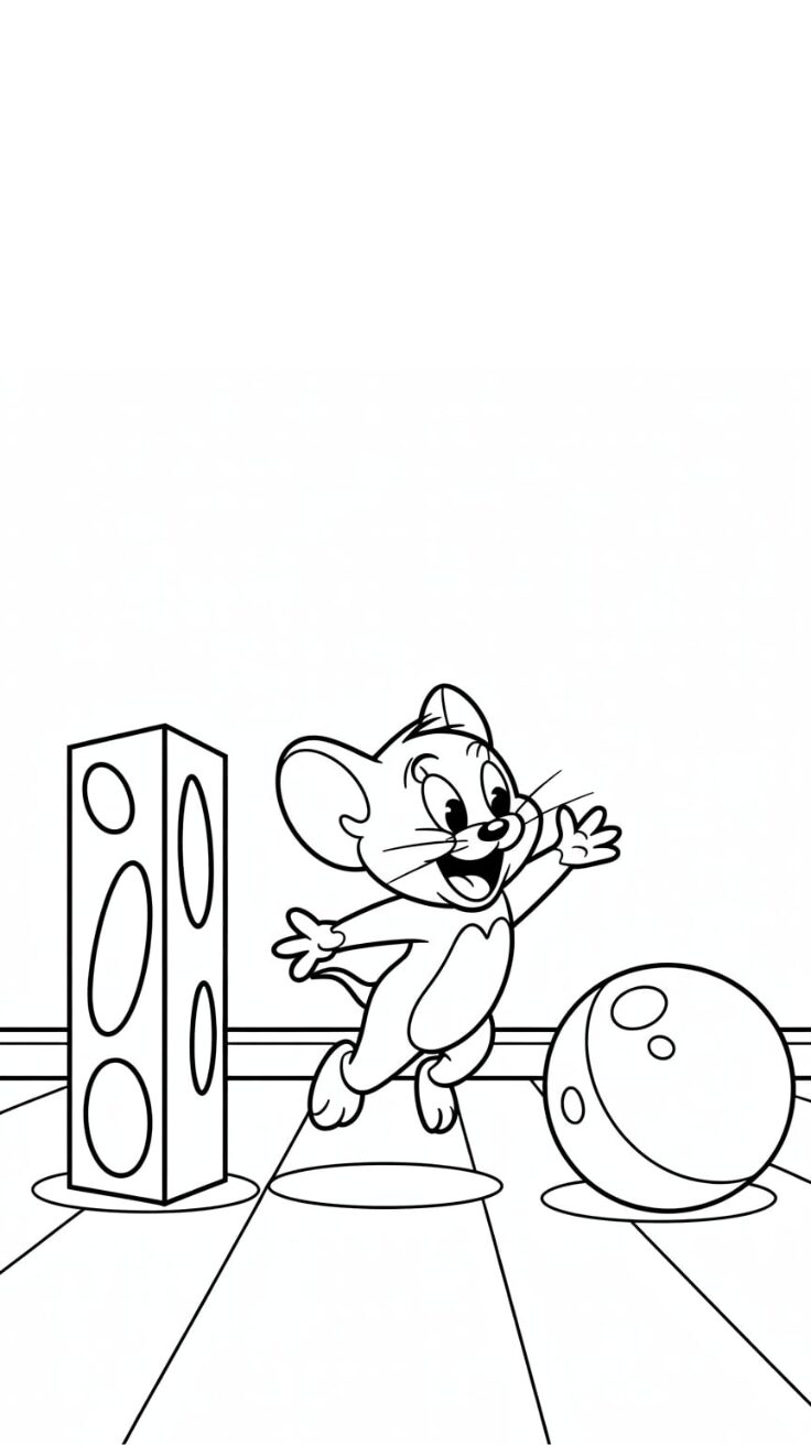 souris coloriage