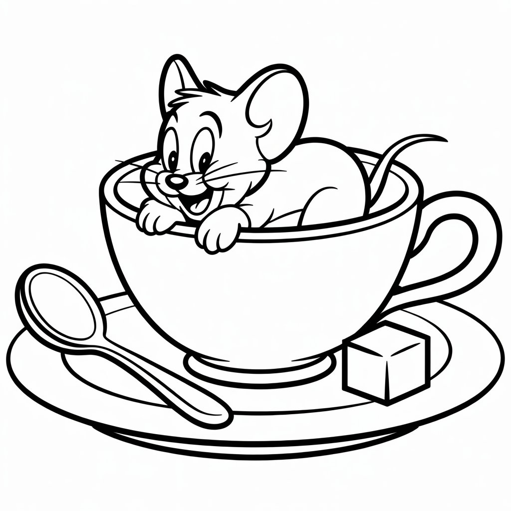 coloriage souris