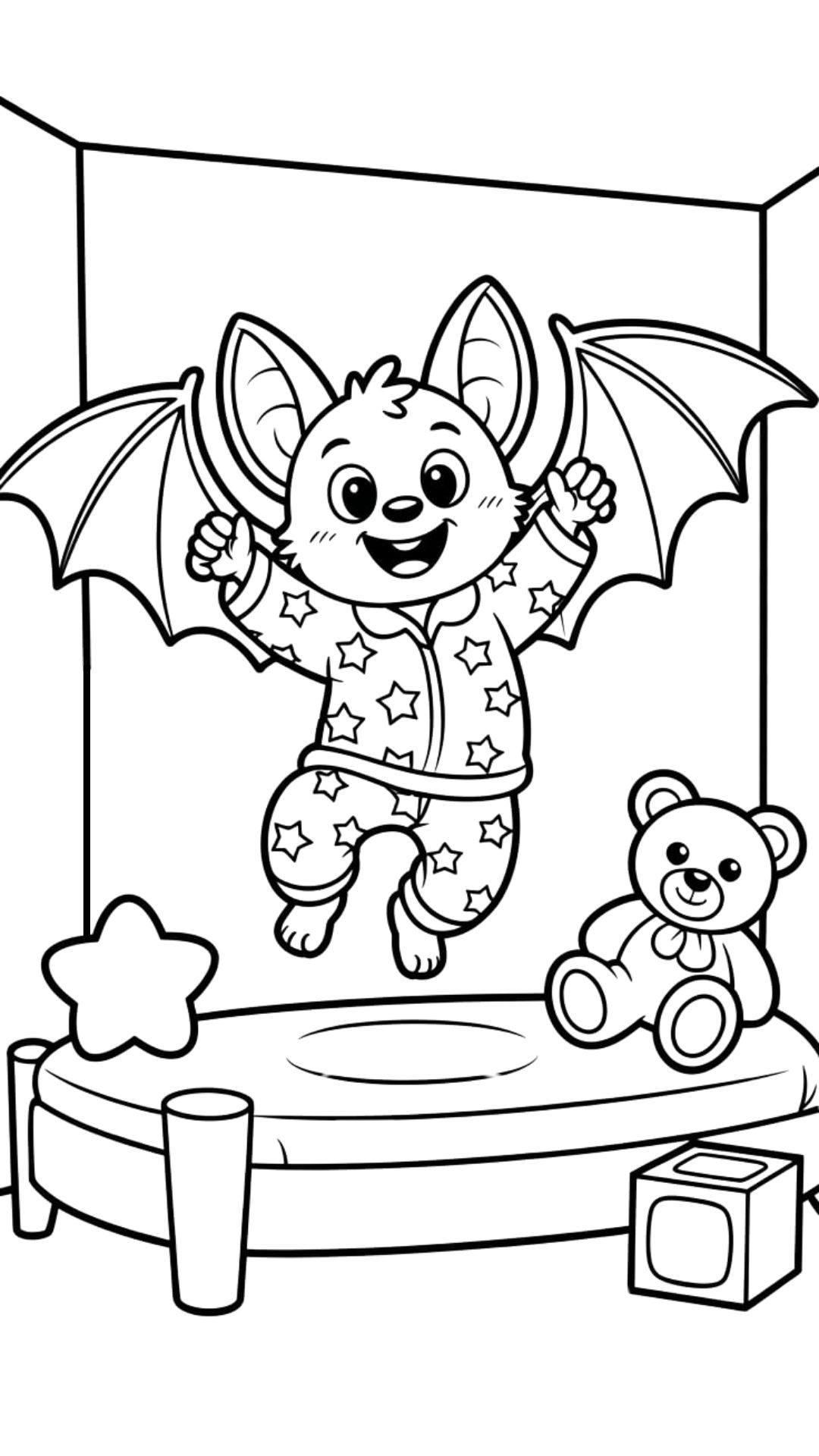 chauve souris coloriage