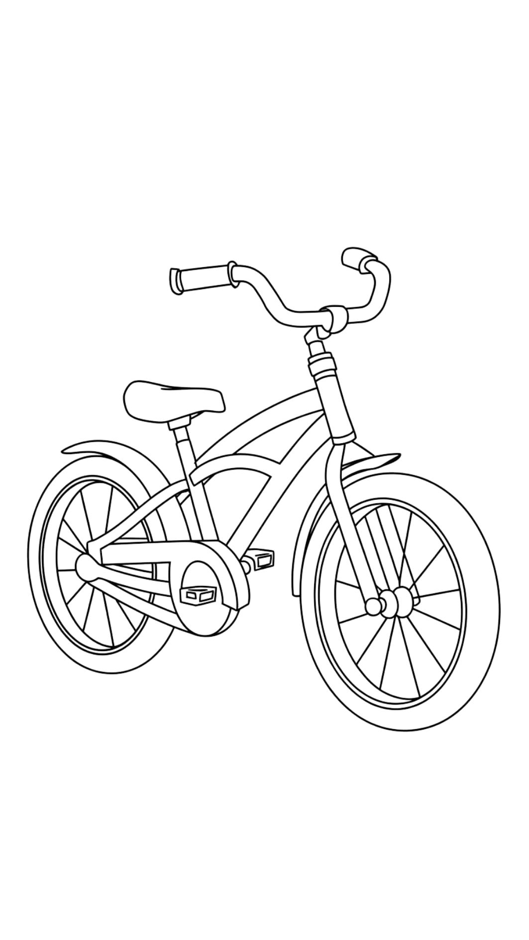 coloriage vélo enfant