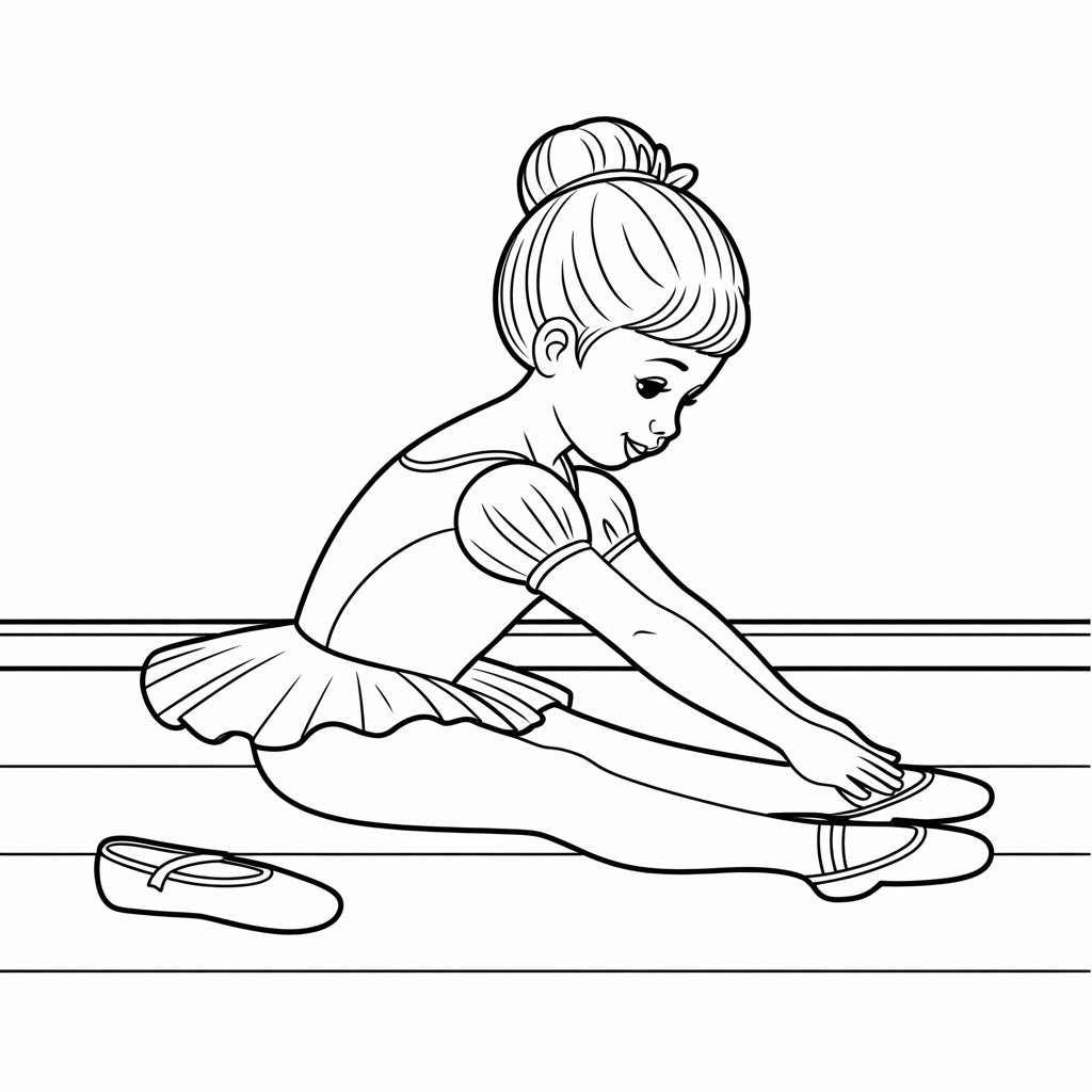 ballerine coloriage