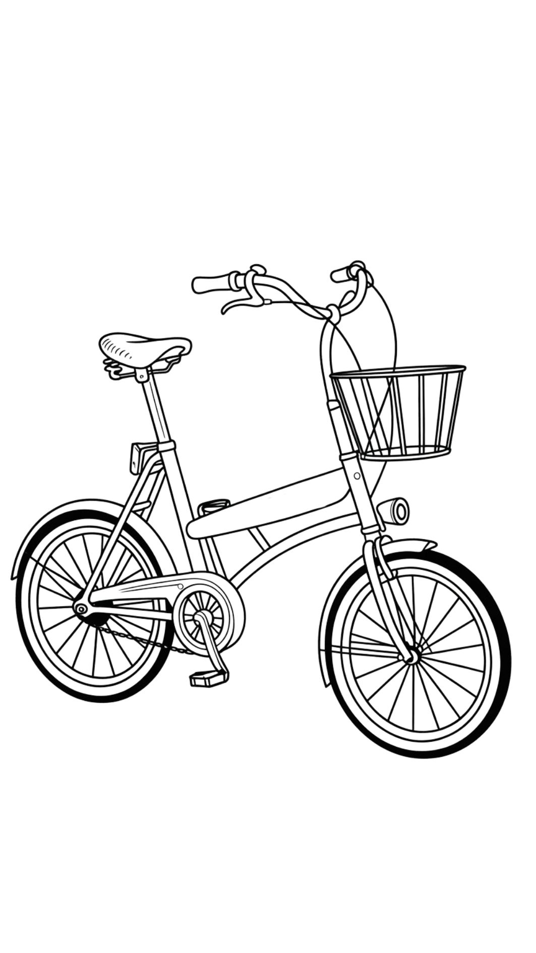 coloriage a imprimer vélo