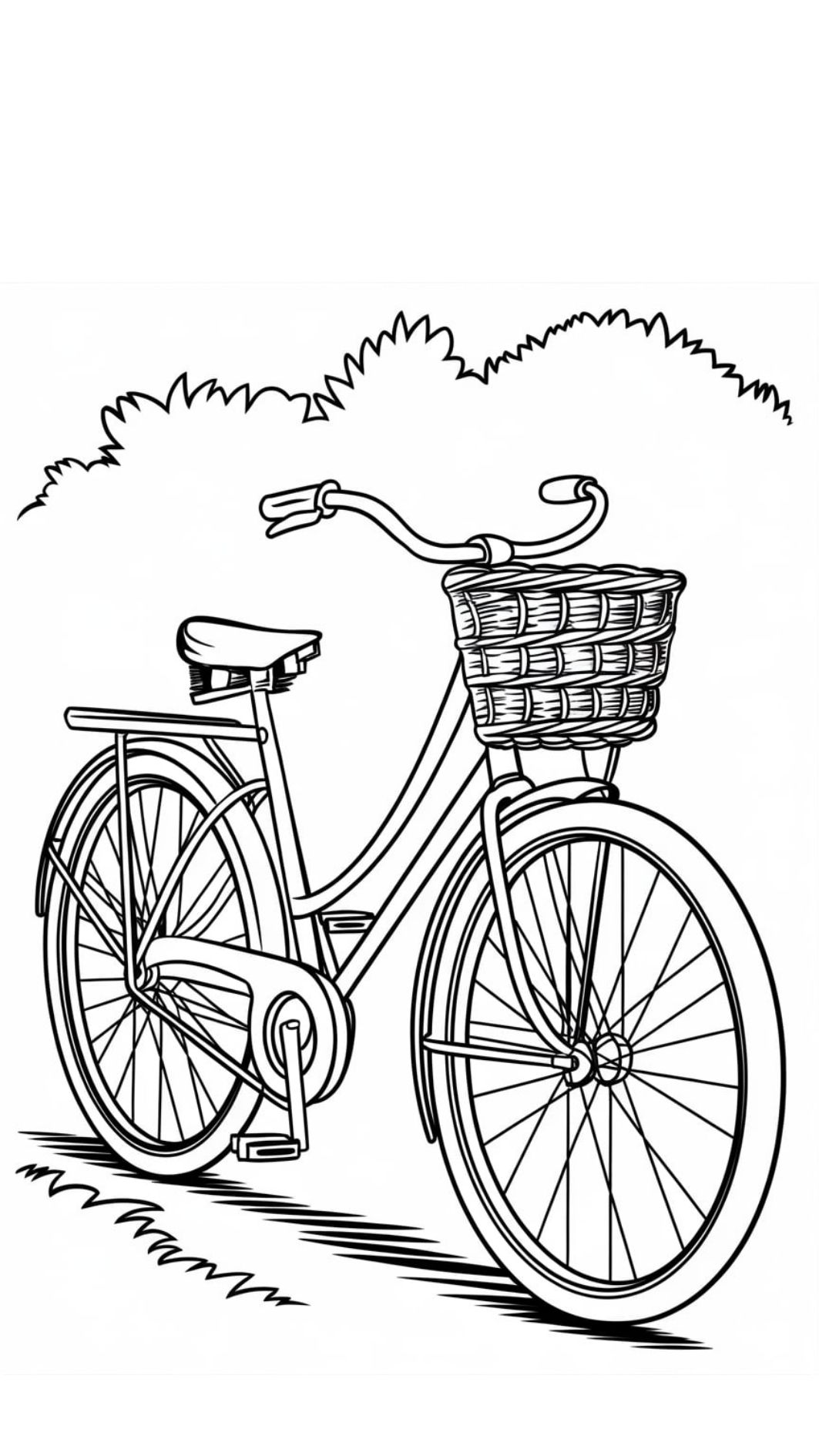 vélo coloriage