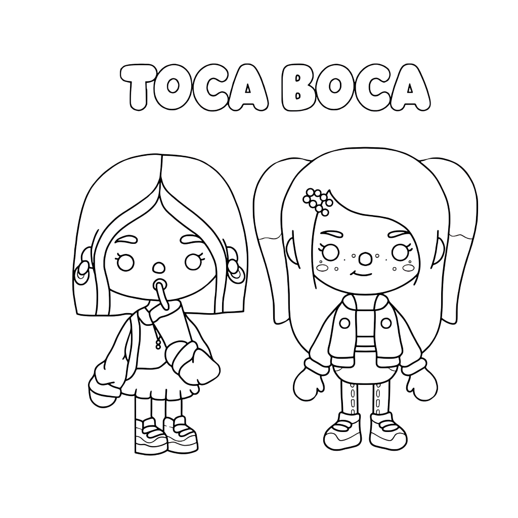 coloriage toca boca à imprimer