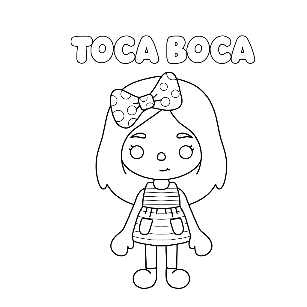 toca boca dessin à imprimer