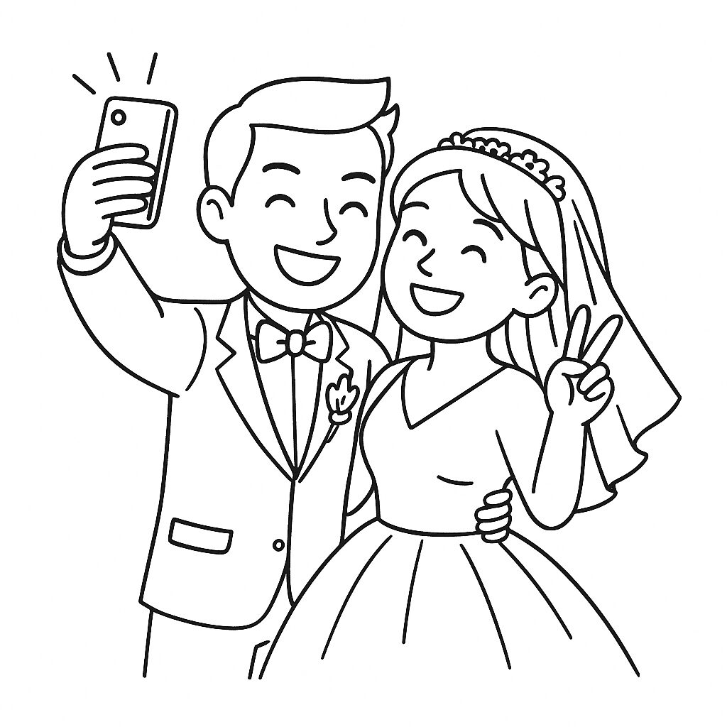 robe de mariée dessinée