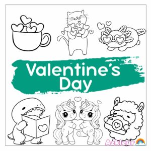 Coloriage Saint Valentin
