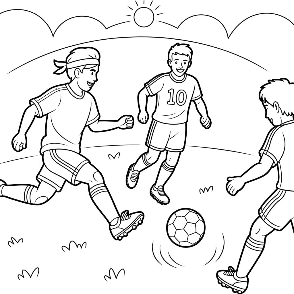 dessin joueur de football