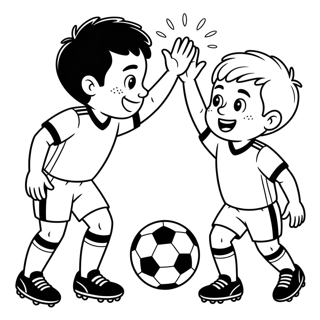 Coloriage foot enfant