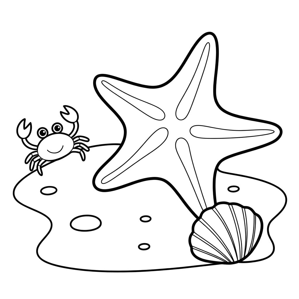 dessins étoiles de mer