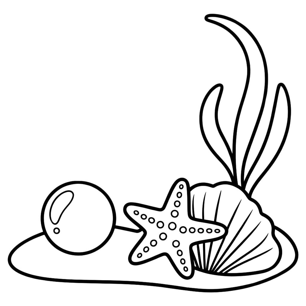 dessin d'étoile de mer