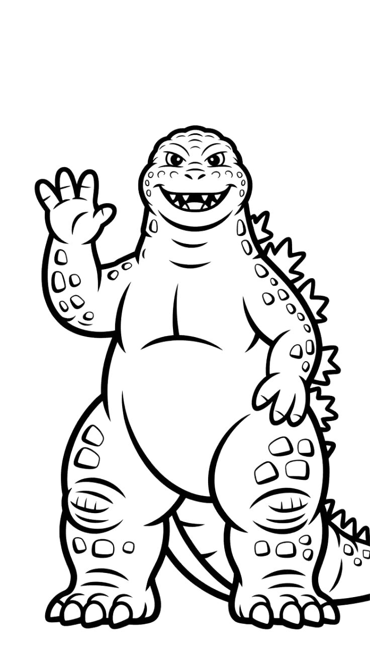 godzilla dessin