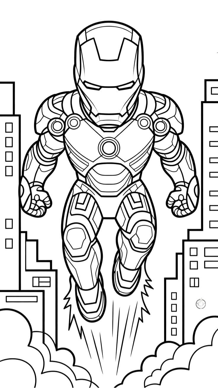 dessin iron man