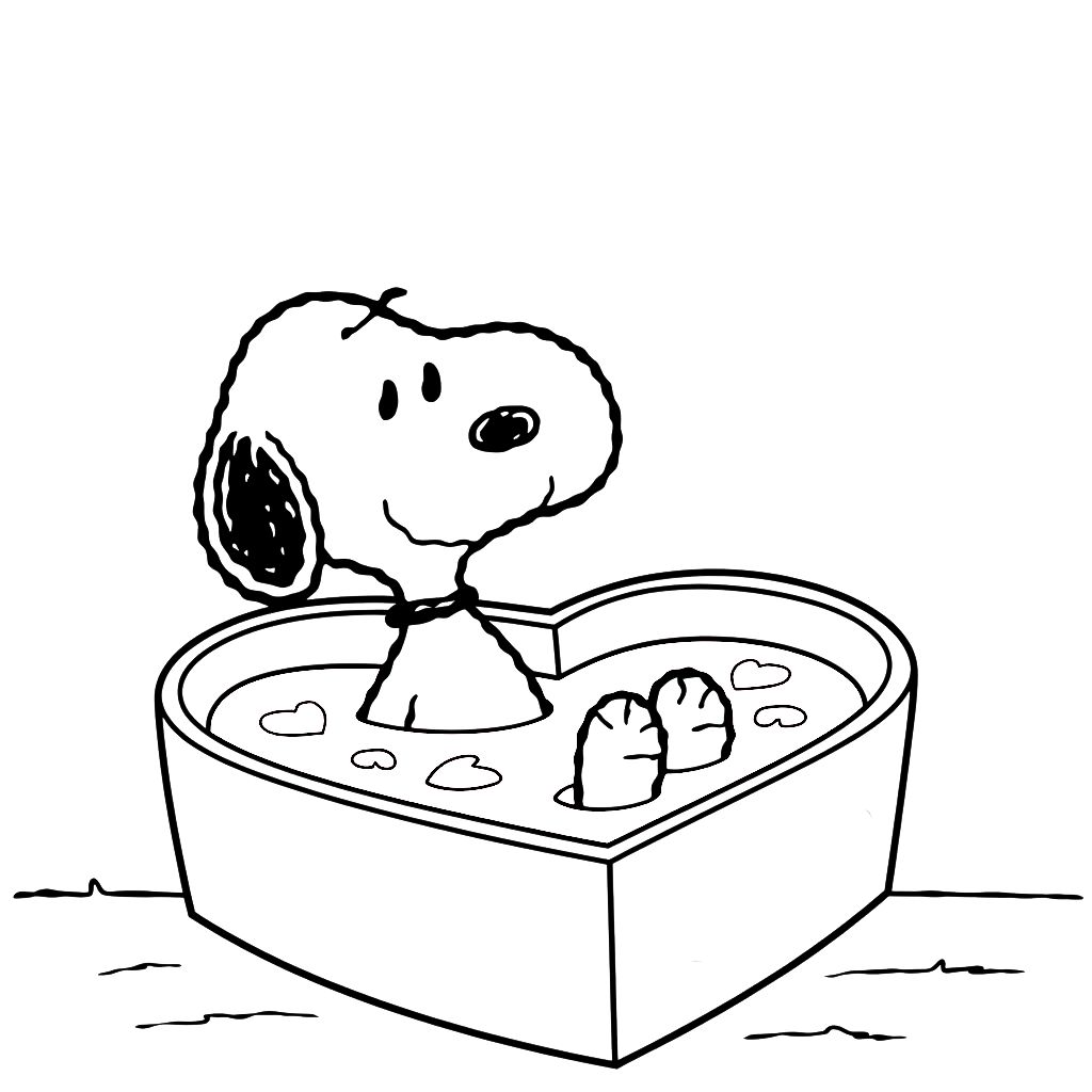 coloriage snoopy gratuit
