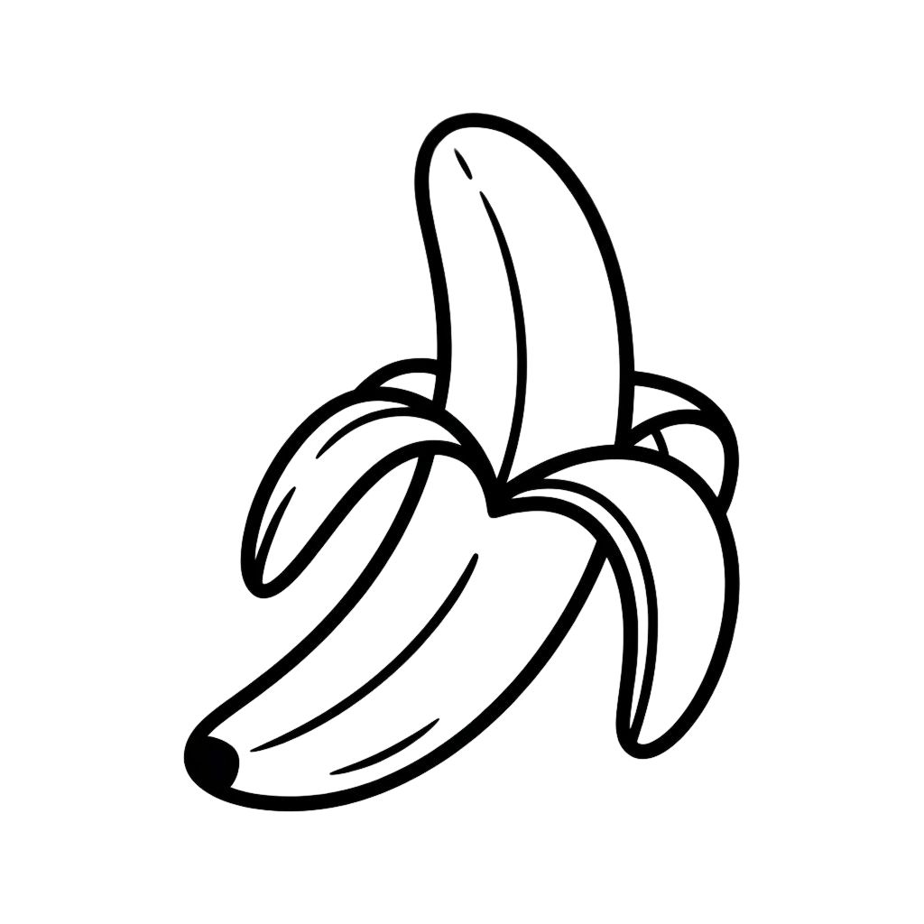 coloriage de banane