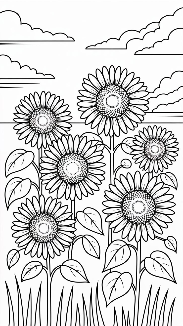 dessins tournesol