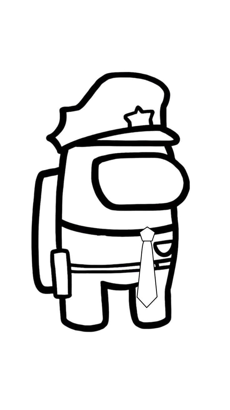 dessin coloriage among us