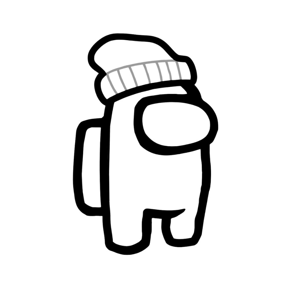 coloriage among us à imprimer