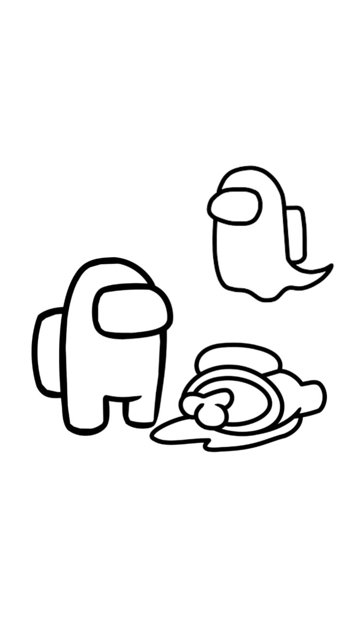 dessin among us coloriage
