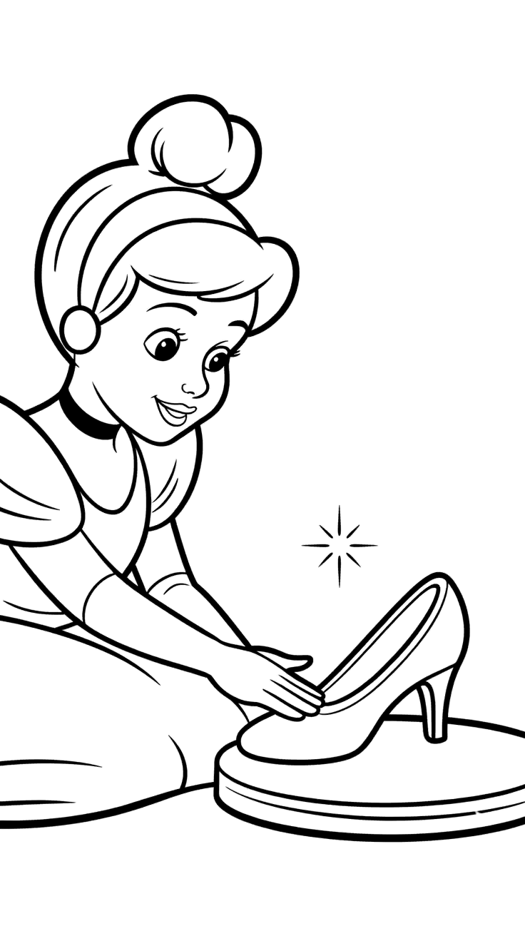 coloriages cendrillon