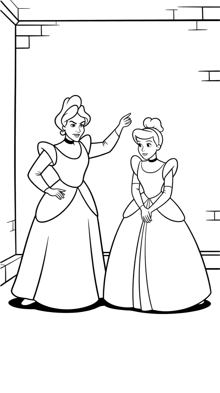 coloriage cendrillon disney