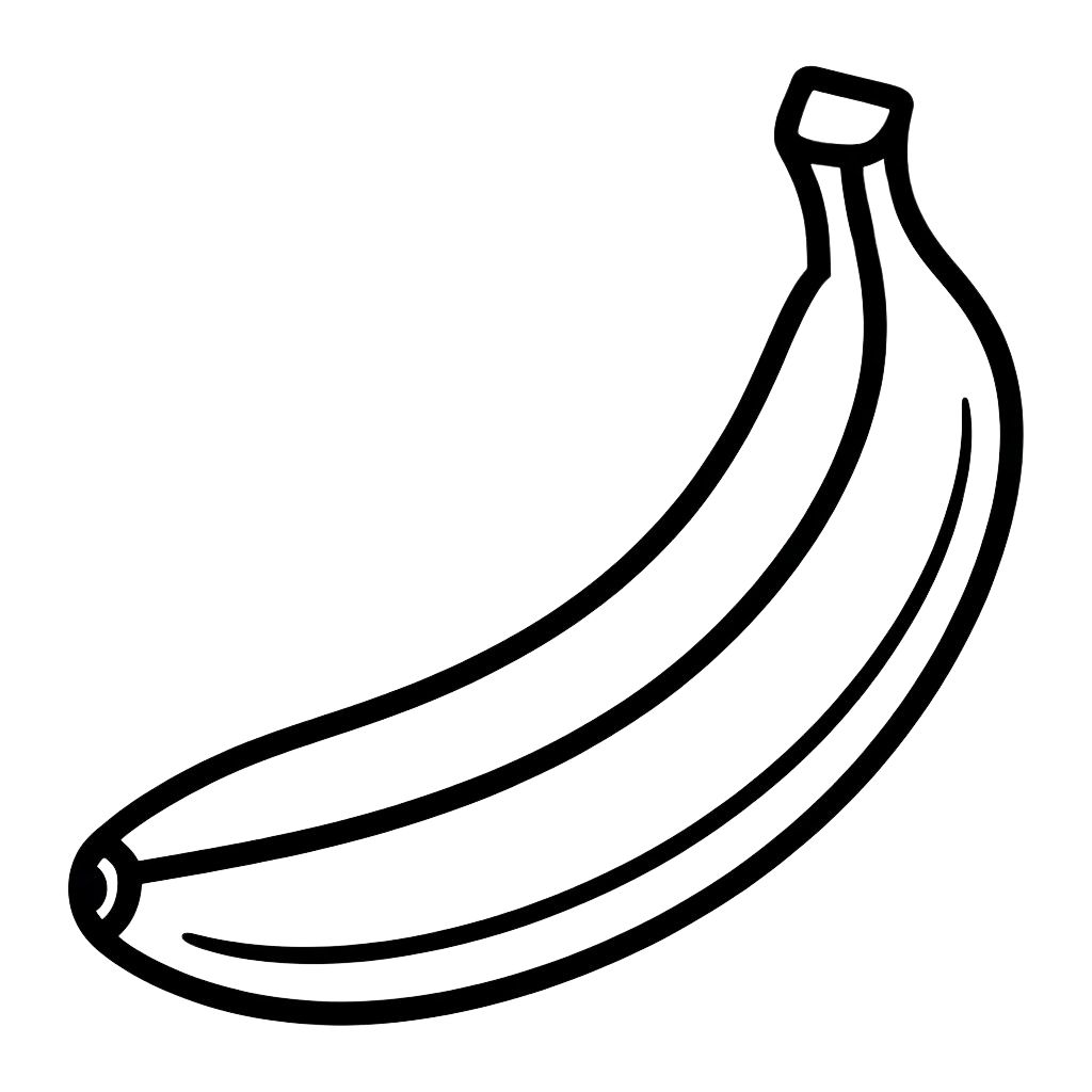 banana coloriage