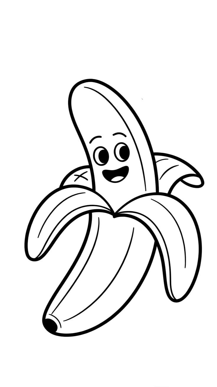 coloriage banane