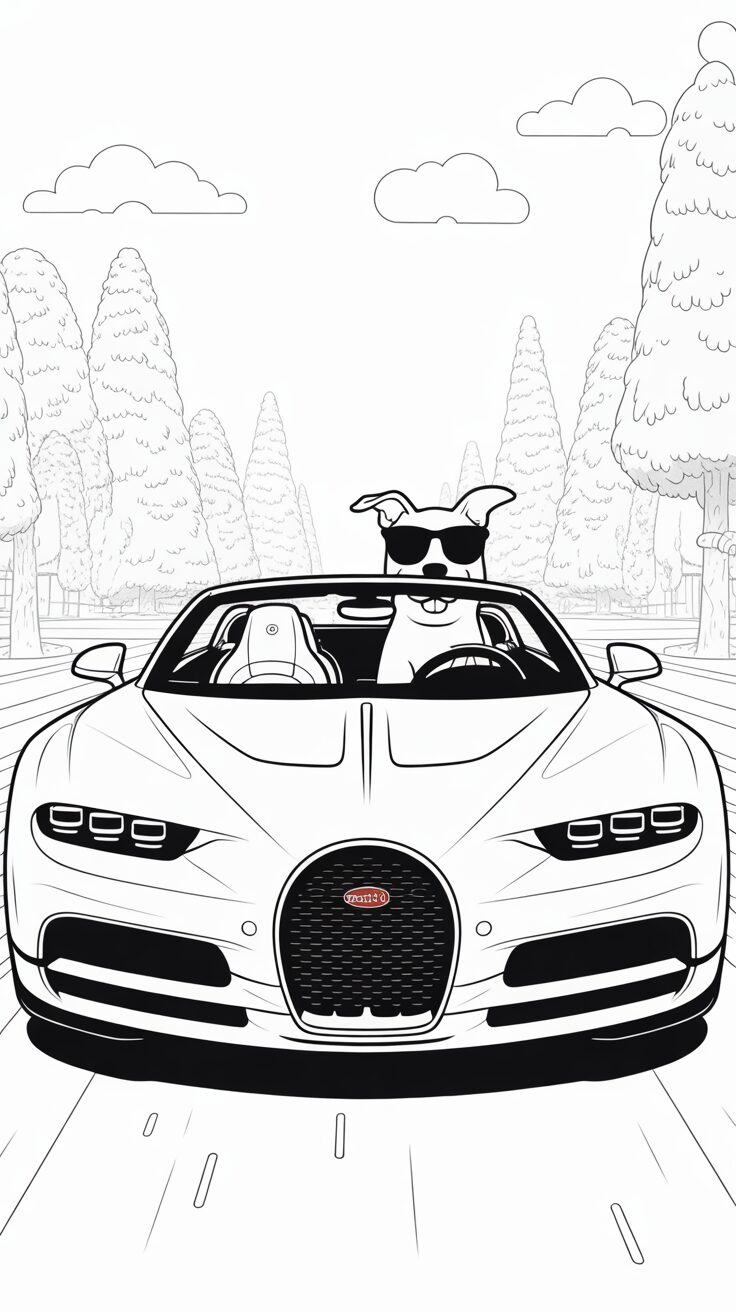 dessin bugatti