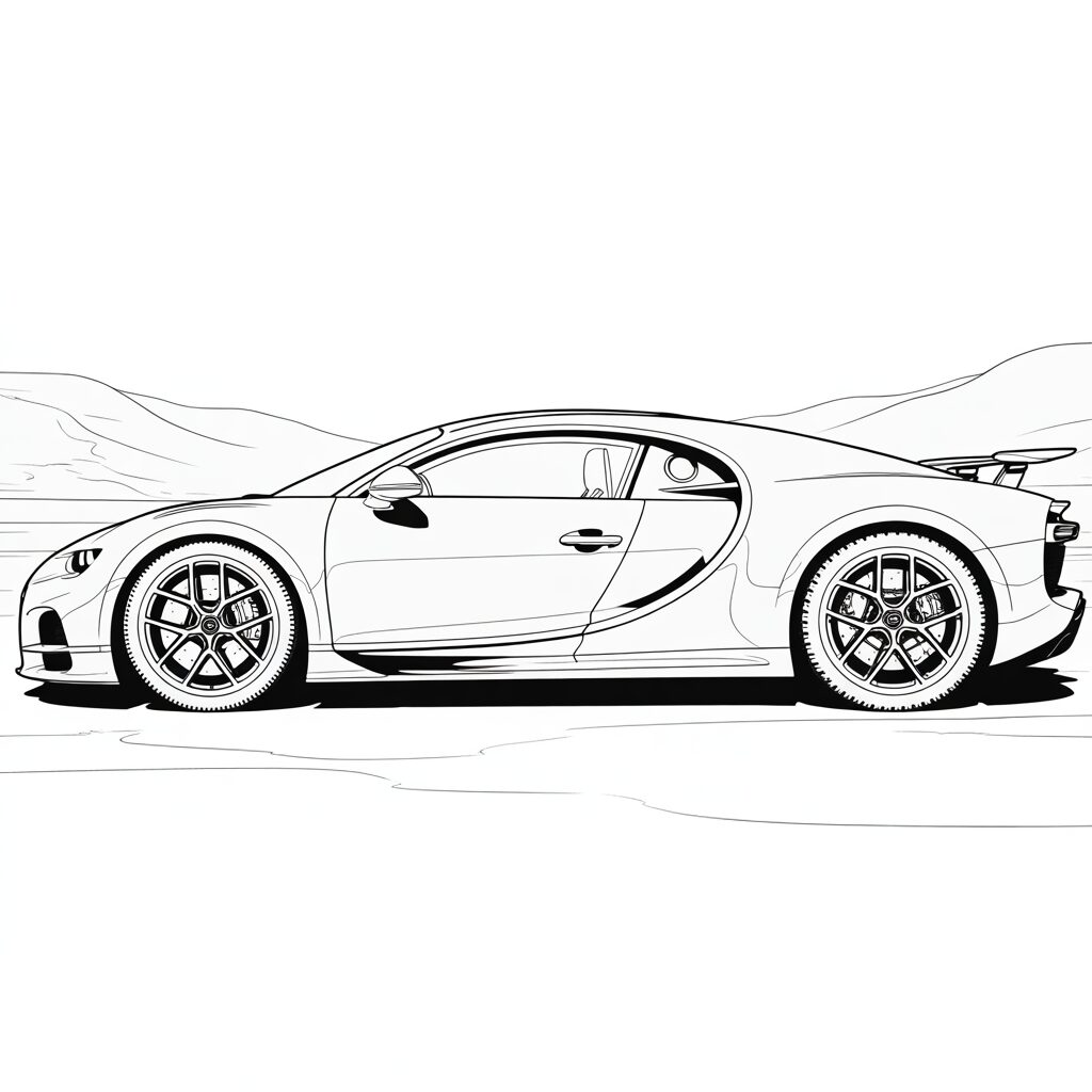 bugatti coloriage