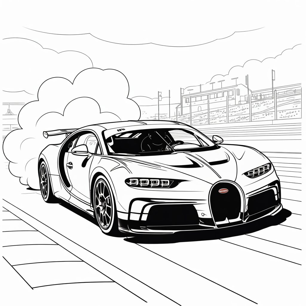 coloriage bugatti