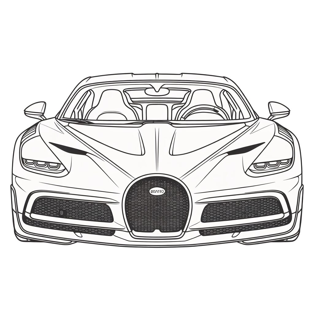 dessin de bugatti