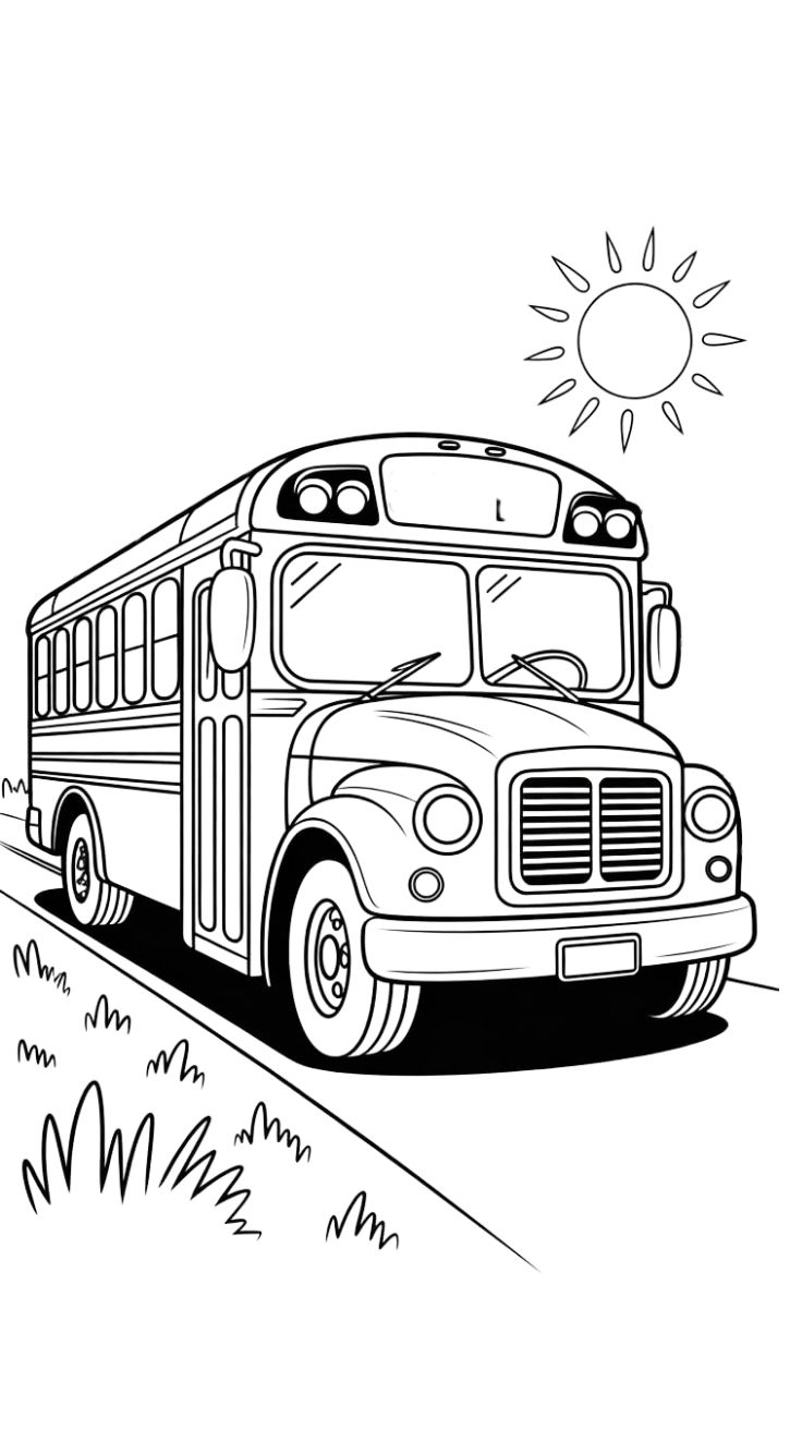 bus de coloriage