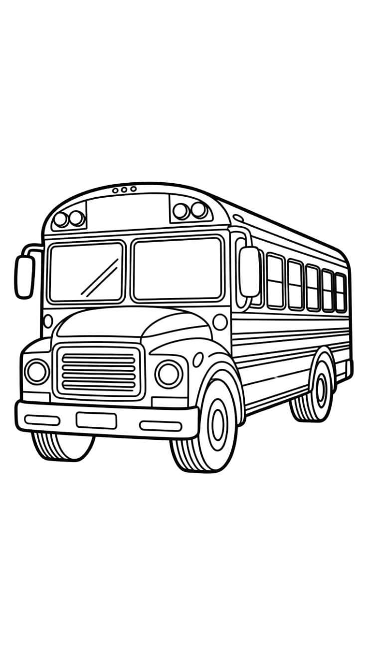 coloriage bus