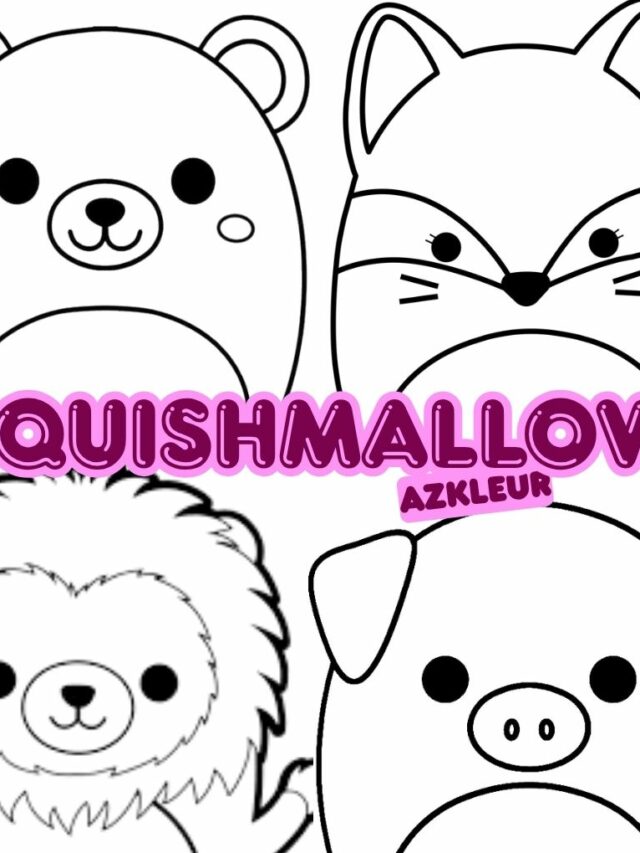 Kleurplaat Squishmallow