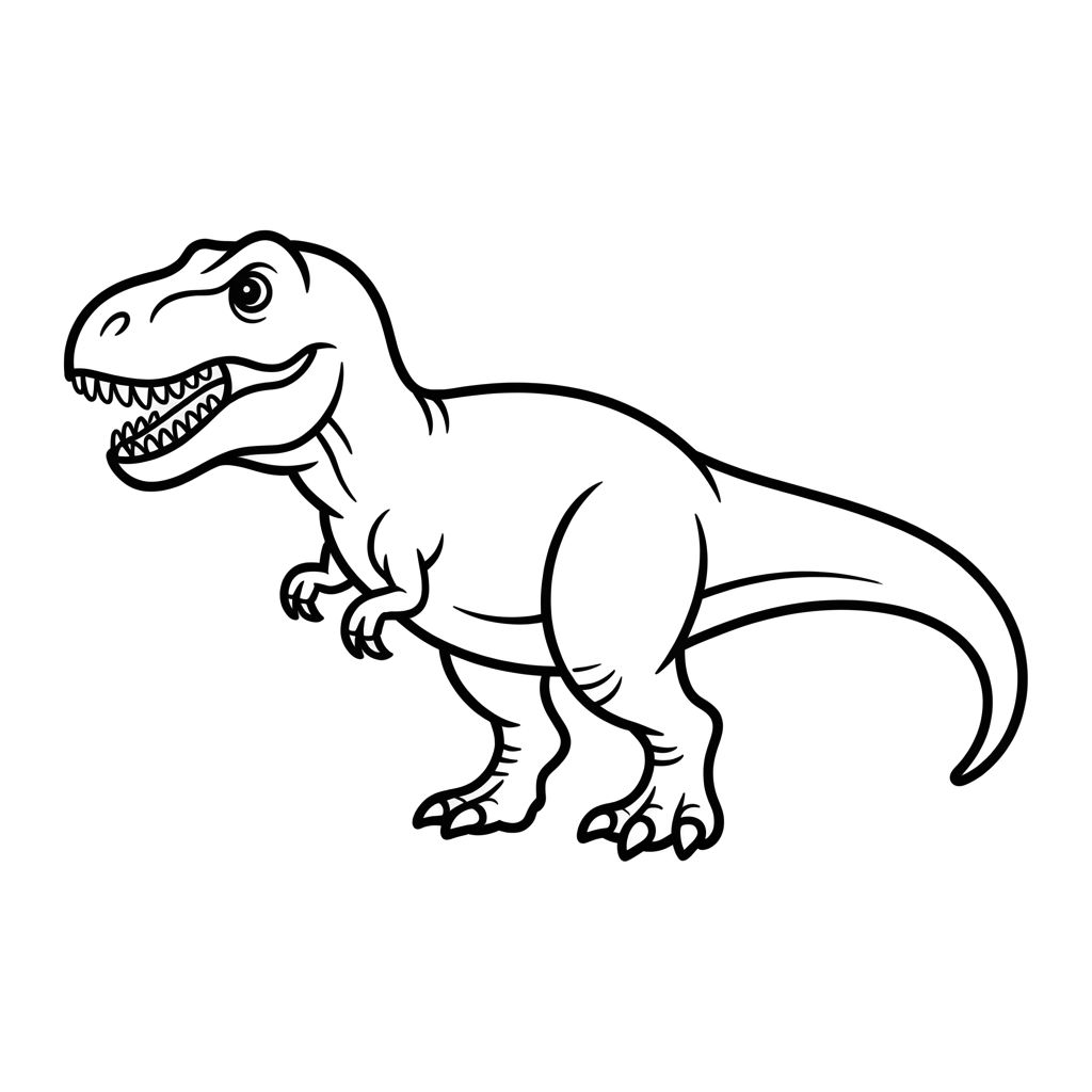 coloriage t-rex
