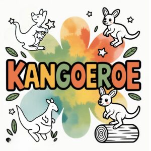 Coloriage Kangourou