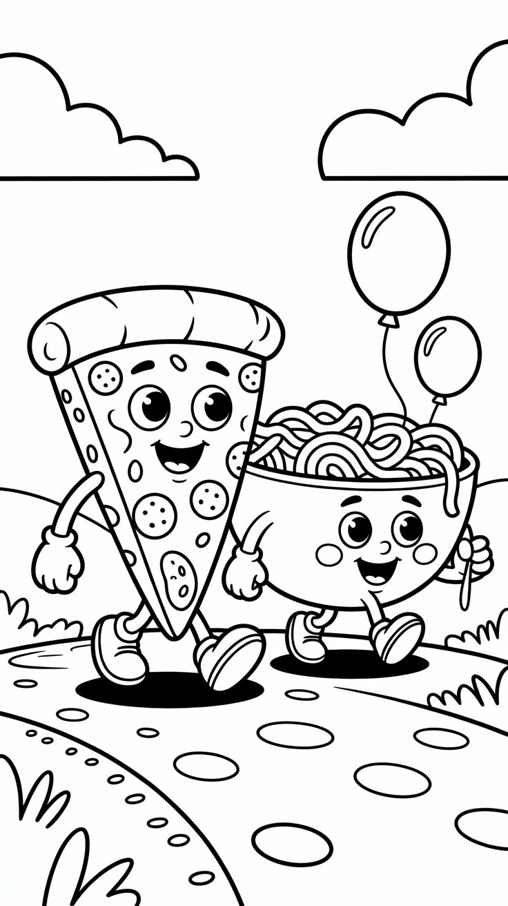image pizza dessin