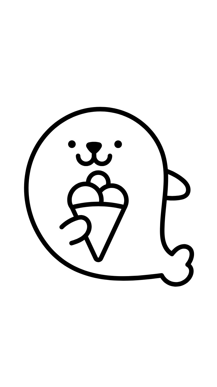 phoque dessin simple